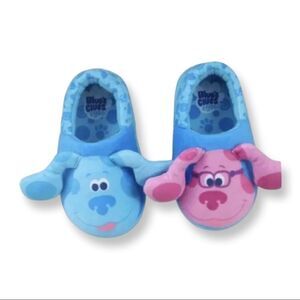Blue Blues Clues Magenta Slip On Slippers Toddler size 9/10. NWT!   
